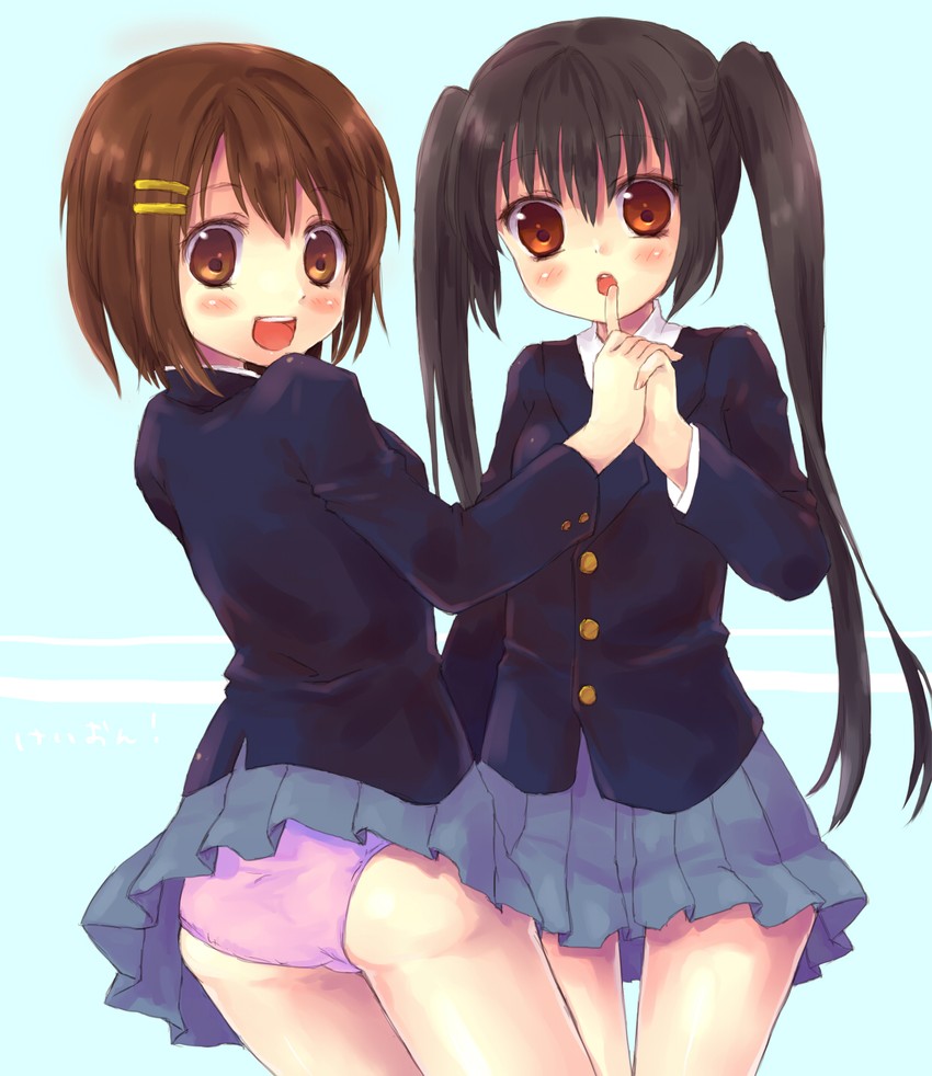 nakano azusa and hirasawa yui (k-on!) drawn by haruno_ichigo