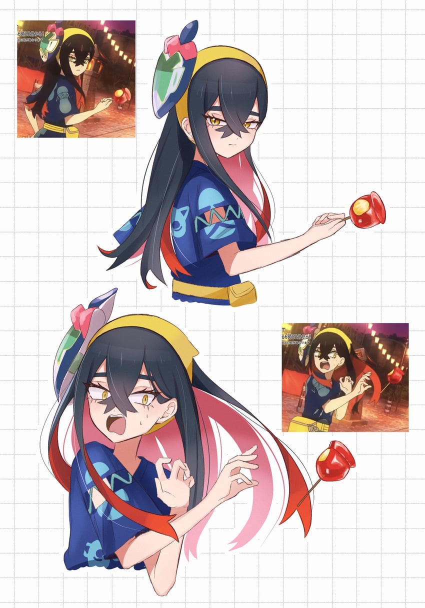 carmine (pokemon and 1 more) drawn by hasu_175