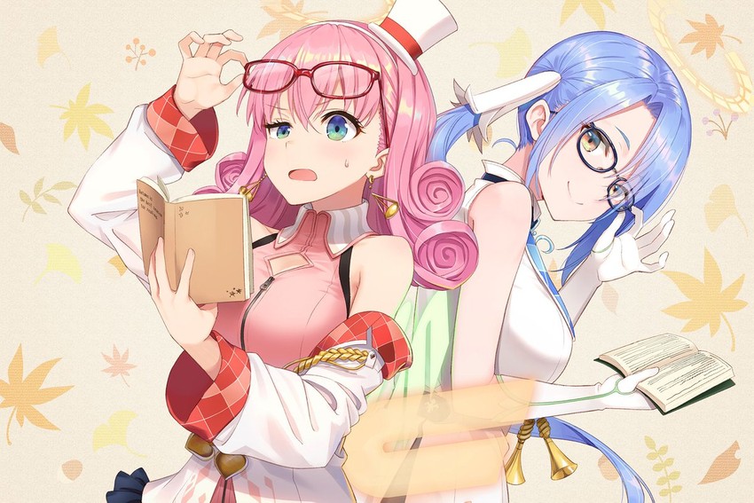 mizuki gabu and kosaki micha (virtual wide) drawn by hyuuga_azuri