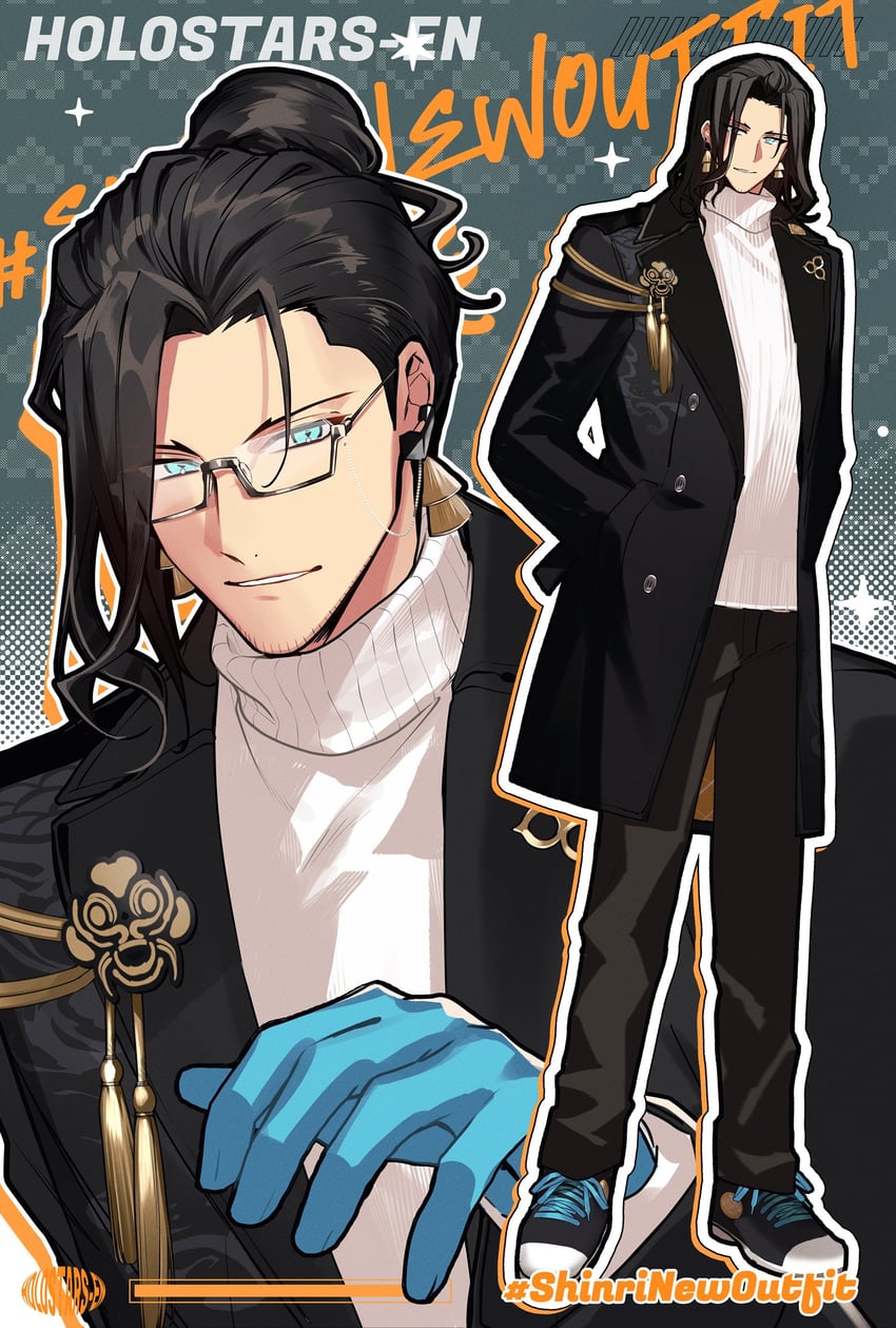 josuiji shinri (holostars and 1 more) drawn by nitaka_(fujikichi)
