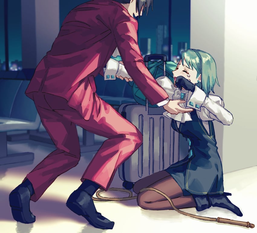 miles edgeworth and franziska von karma (ace attorney and 1 more) drawn by oshaberi_usagi