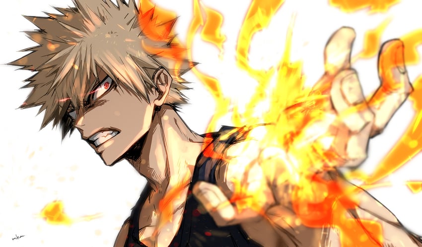 midoriya izuku and bakugou katsuki (boku no hero academia) drawn by mkm_(mkm_storage)