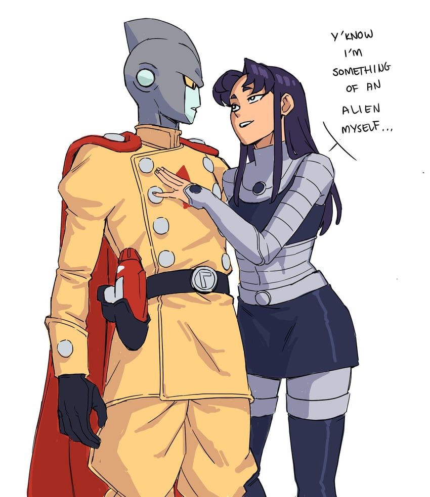 blackfire and gamma 1 (dragon ball and 4 more) drawn by genniax