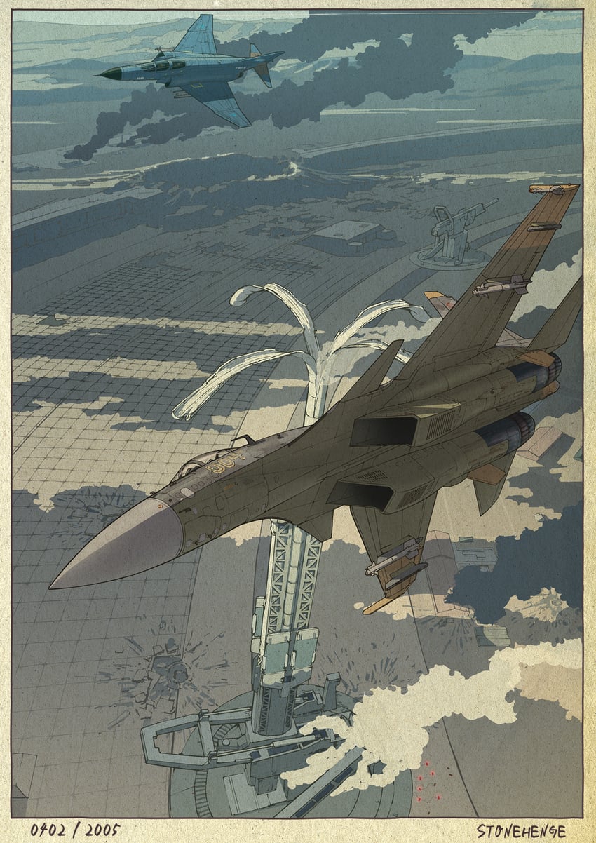 mobius 1 and yellow 4 (ace combat and 1 more) drawn by yuukou
