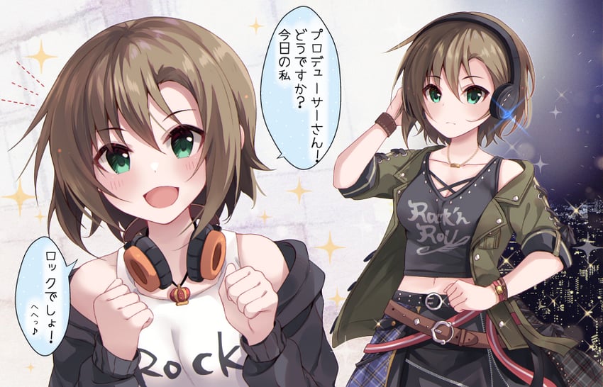 tada riina (idolmaster and 1 more) drawn by rocomani