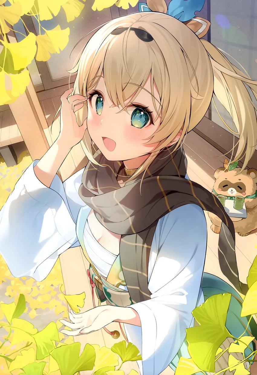 kazama iroha and pokobee (hololive) drawn by hana_mori