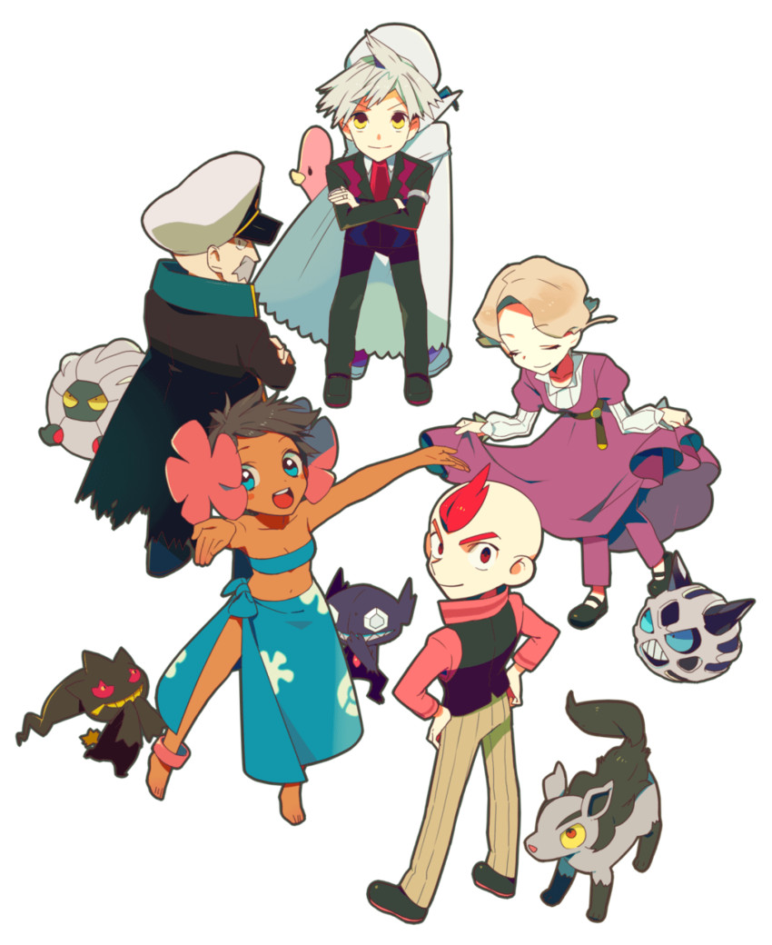 steven stone, luvdisc, banette, sableye, wallace, and 7 more (pokemon and 1 more) drawn by ucchii