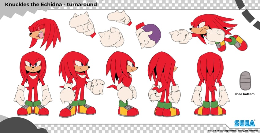 knuckles the echidna (sonic and 2 more) drawn by tyson_hesse