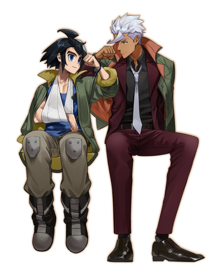 mikazuki augus and orga itsuka (gundam and 1 more) drawn by banno_(160x2m)