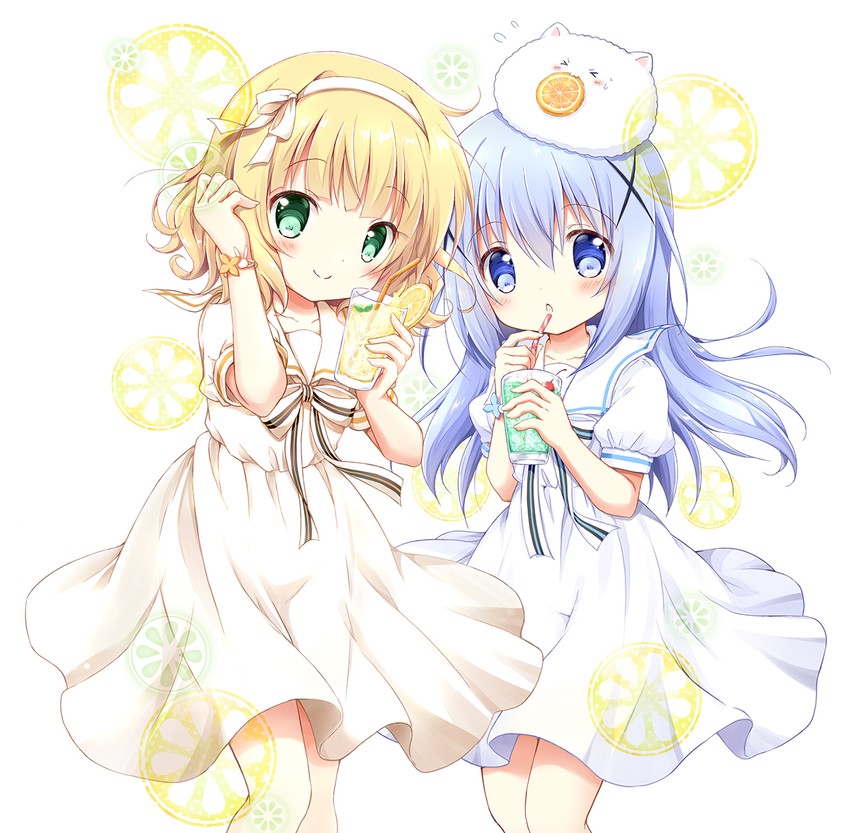 kafuu chino, kirima syaro, and tippy (gochuumon wa usagi desu ka?) drawn by nanase_miori