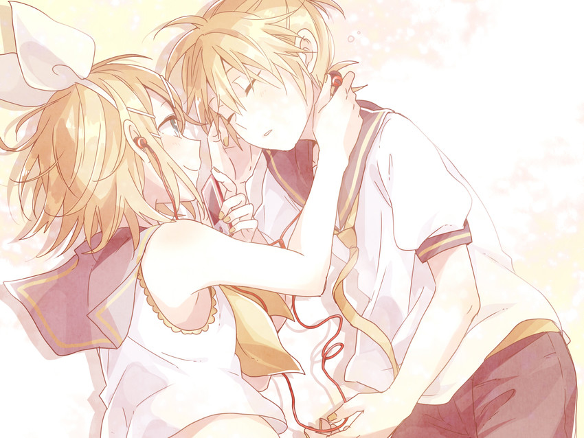 kagamine rin and kagamine len (vocaloid) drawn by suzumi_(fallxalice)