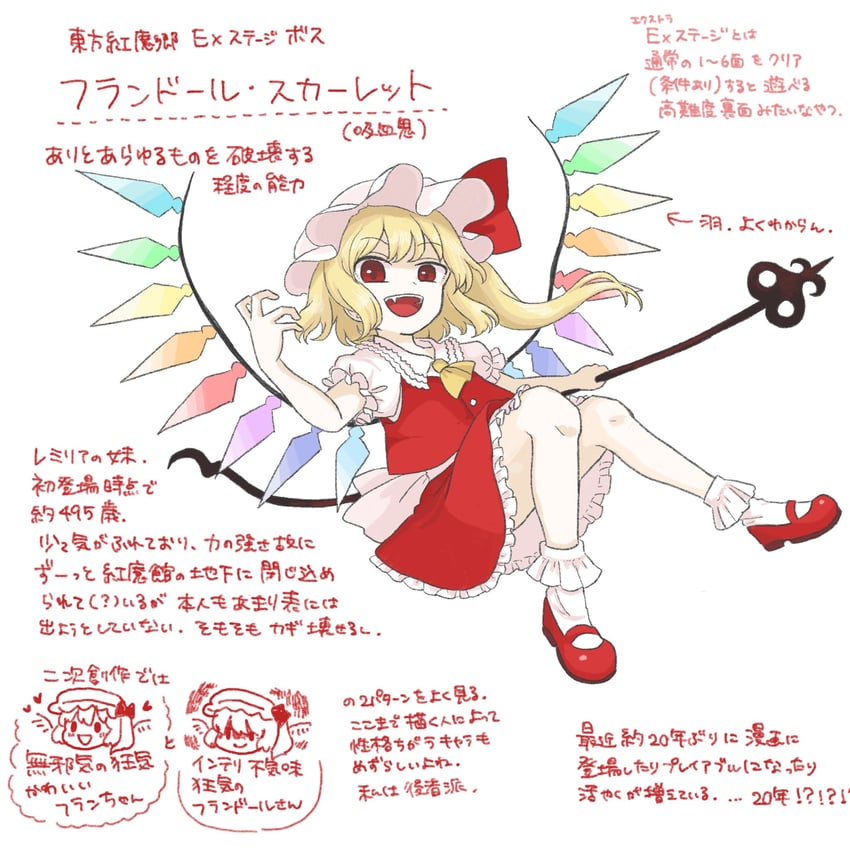 flandre scarlet (touhou and 1 more) drawn by rinui