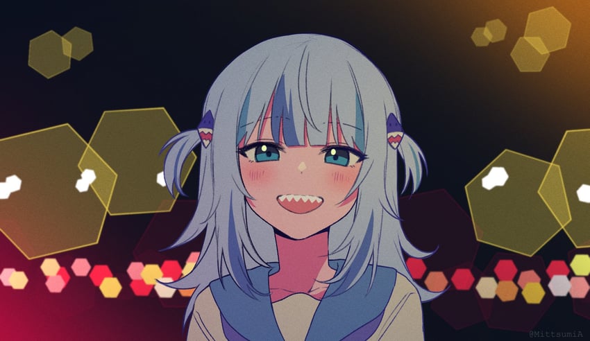gawr gura (hololive and 1 more) drawn by mittsu