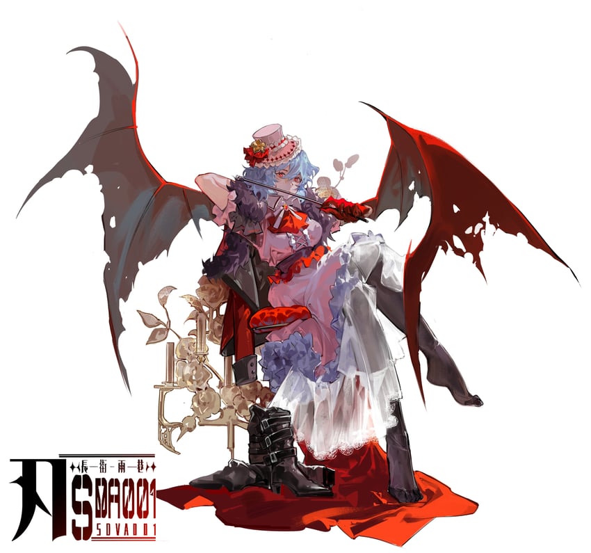 remilia scarlet (touhou and 1 more) drawn by xiuchundao