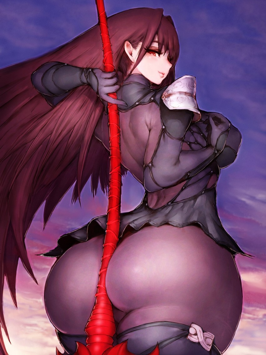scathach (fate and 1 more) drawn by fumio_(rsqkr)