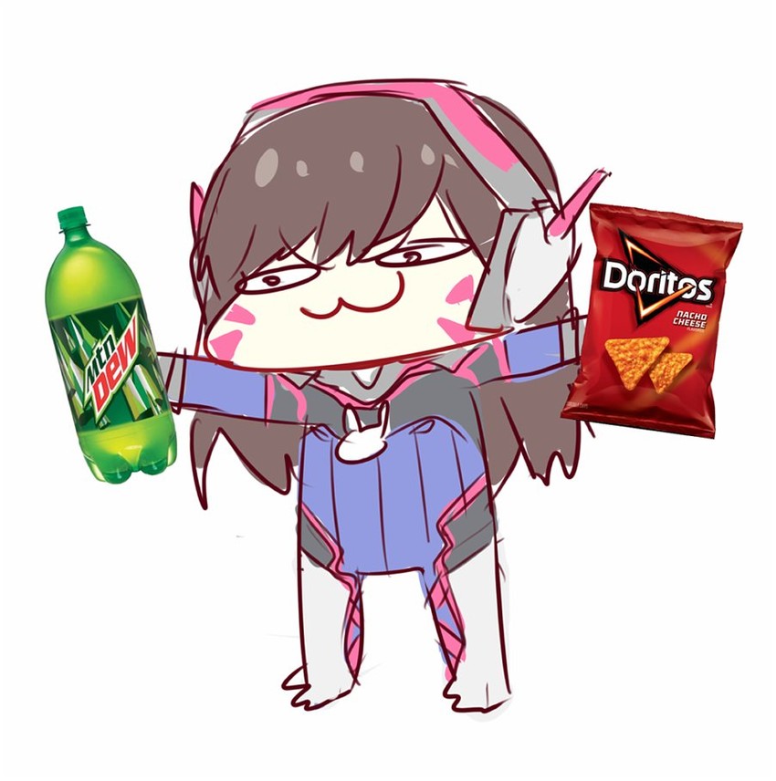 d.va (overwatch and 2 more) drawn by kvlen