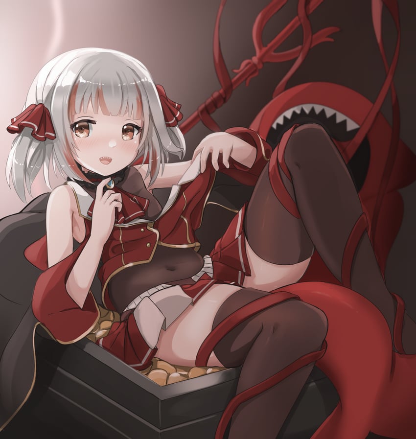 houshou marine and gawr gura (hololive and 2 more) drawn by redundant-cat