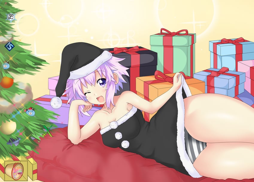 neptune and dogoo (neptune) drawn by dimension252525