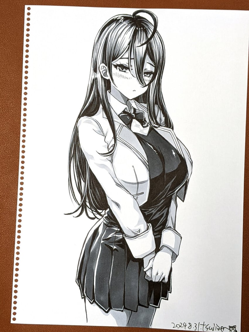 kimishima ayano (tokidoki bosotto roshia-go de dereru tonari no alya-san) drawn by tsujizen