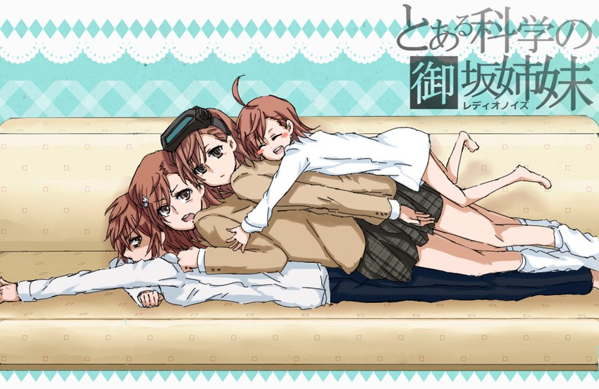 misaka mikoto, last order, misaka imouto, and misaka worst (toaru majutsu no index) drawn by karaage_dorobou