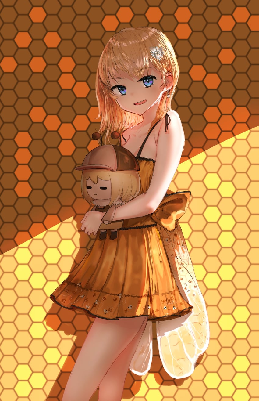 watson amelia and smol ame (hololive and 1 more) drawn by advarcher