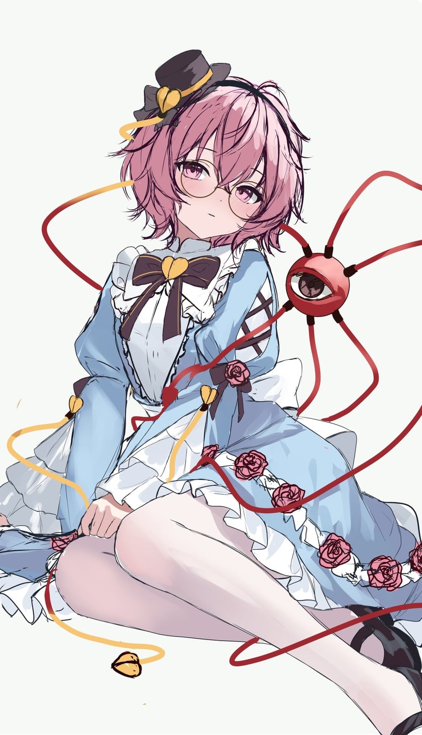 komeiji satori (touhou) drawn by orchid_(orukido)