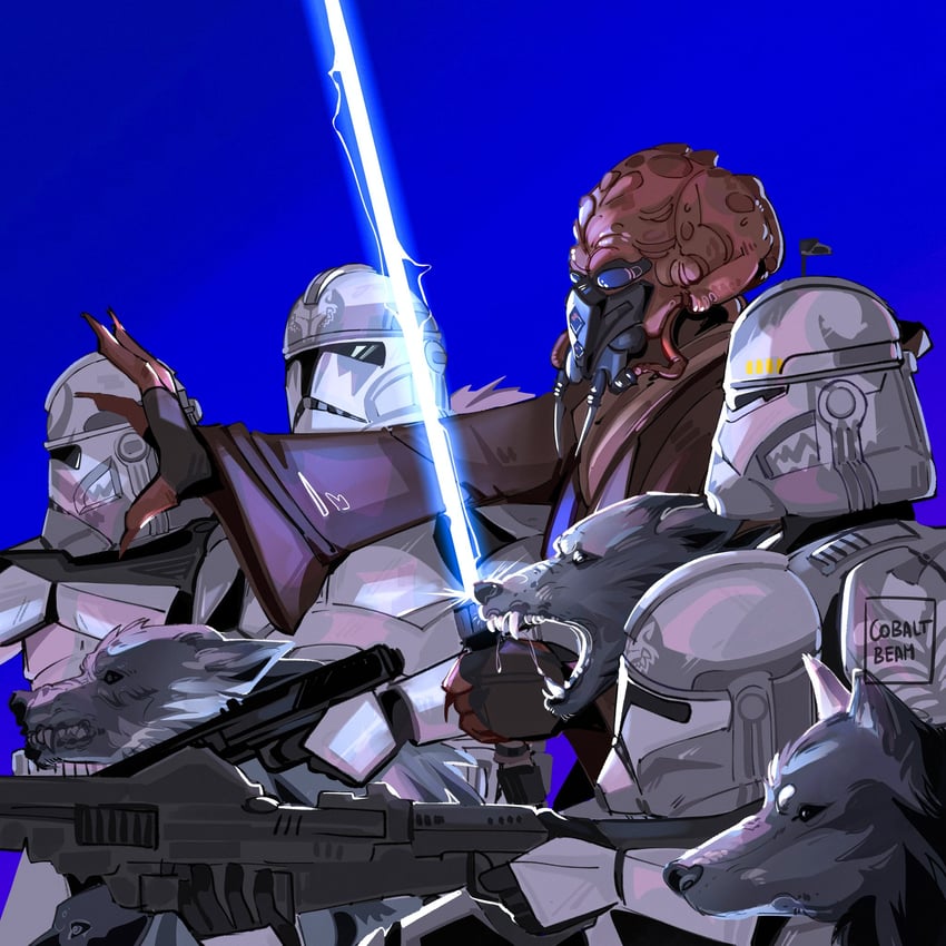 plo koon and commander wolffe (star wars and 1 more) drawn by cobalt_beam