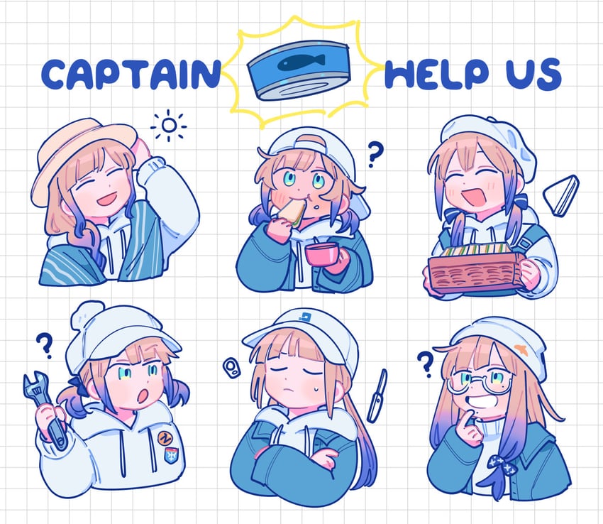 nemo, captain nemo, marine nemo, professor nemo, nurse nemo, and 2 more (fate and 1 more) drawn by oneroom-disco