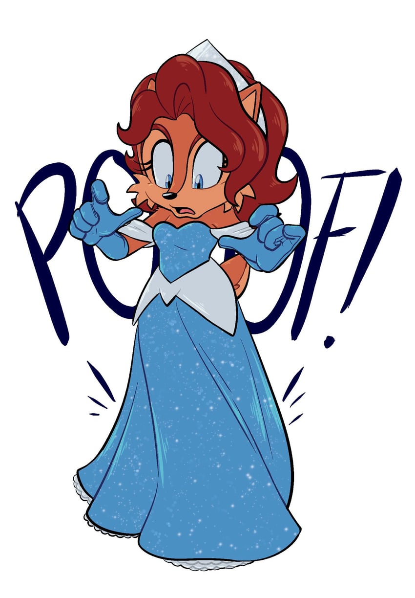 sally acorn (sonic and 1 more) drawn by jadepesky