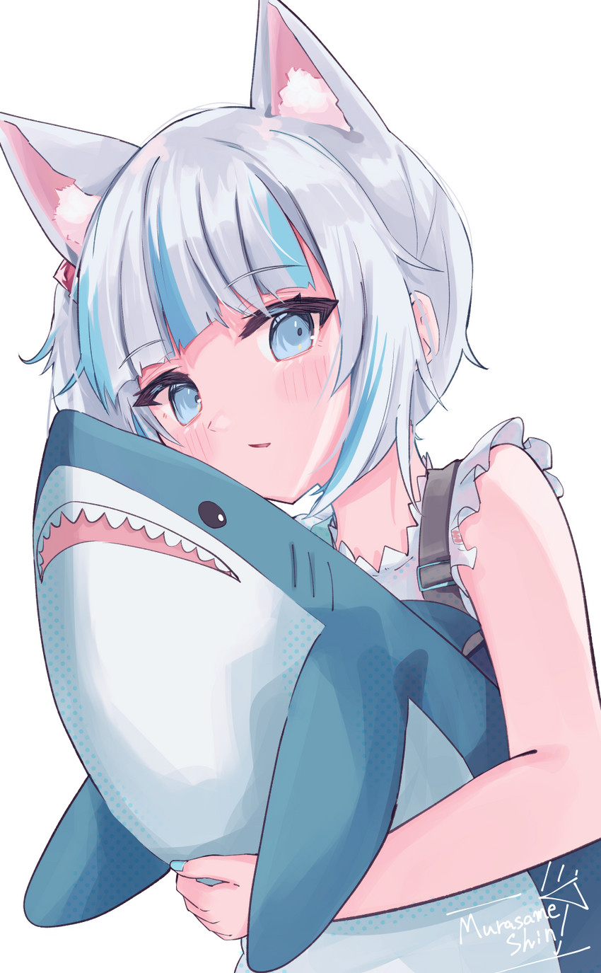 gawr gura (hololive and 1 more) drawn by shin_murasame