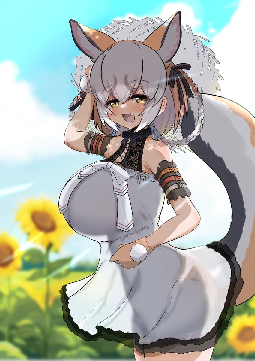 island fox (kemono friends and 1 more) drawn by akaisuto