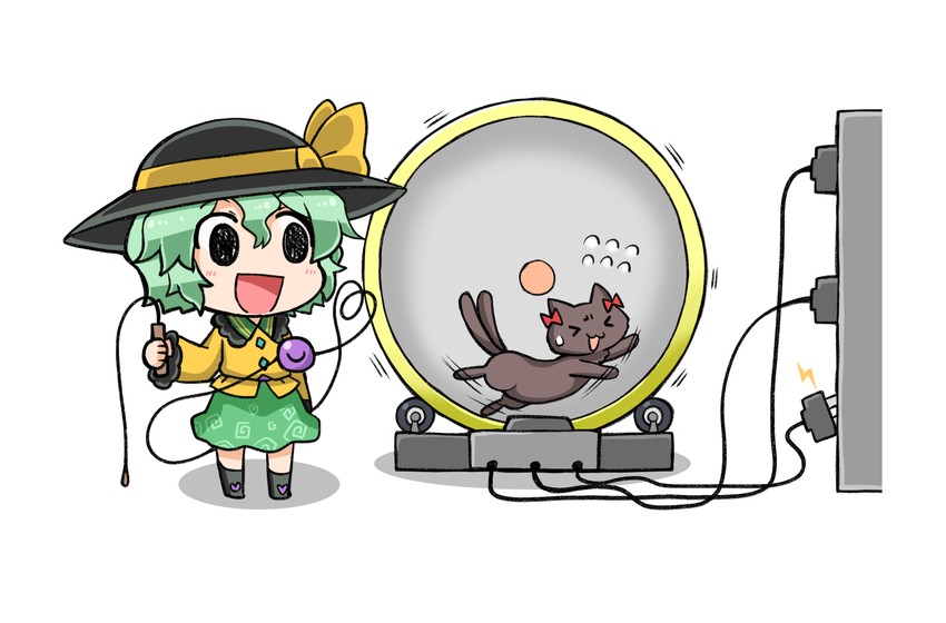 komeiji koishi and kaenbyou rin (touhou) drawn by noai_nioshi