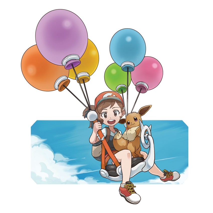 eevee and elaine (pokemon and 1 more) drawn by mizutani_megumi