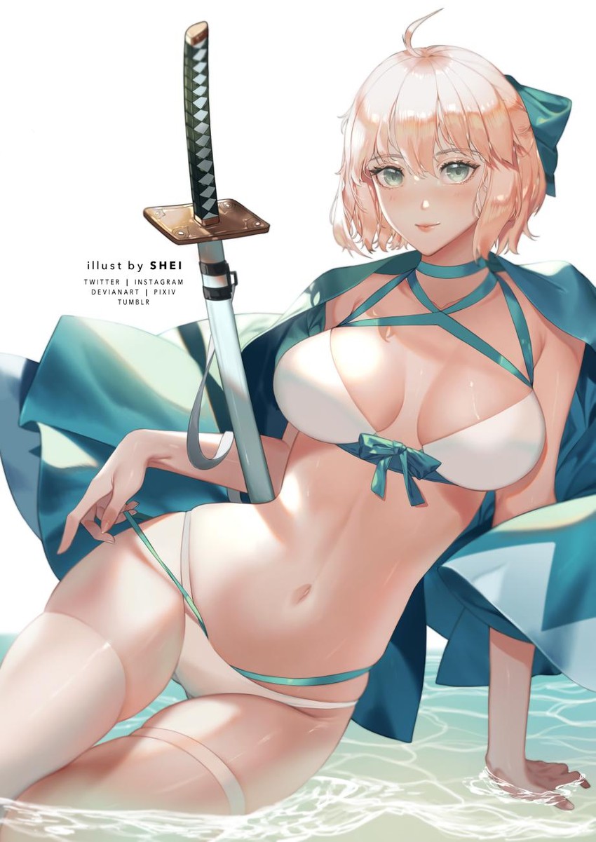 okita souji and okita j. souji (fate and 1 more) drawn by shei99