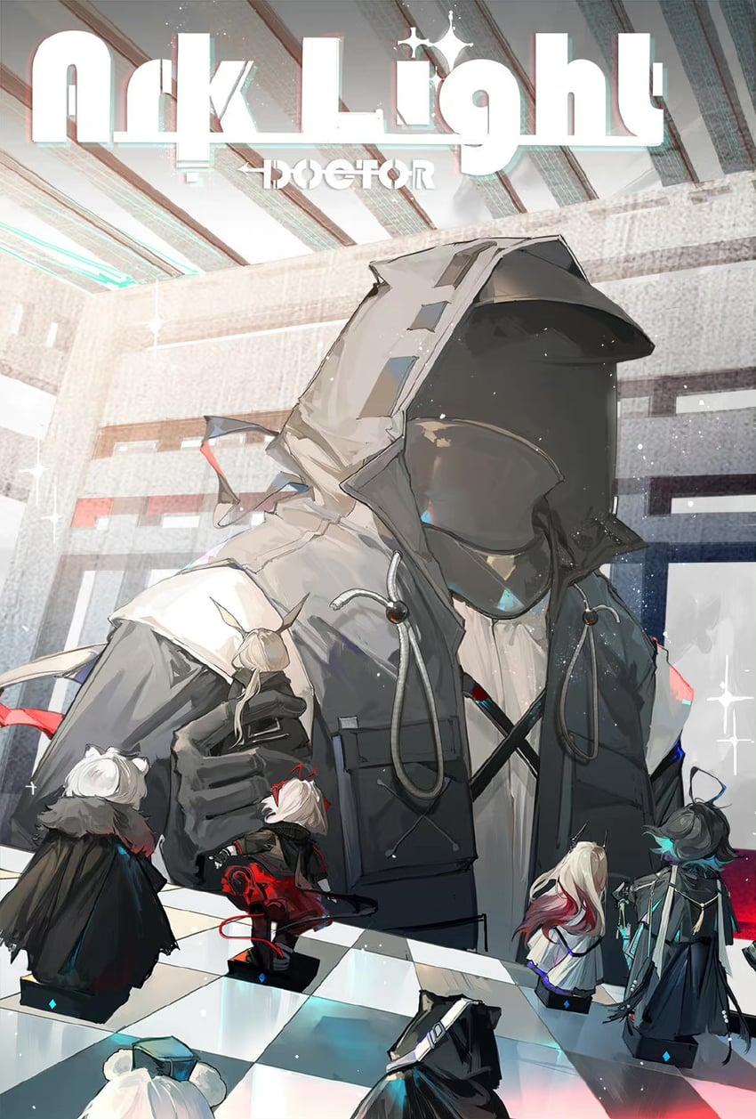 doctor, amiya, w, theresa, silverash, and 3 more (arknights) drawn by dongsheng