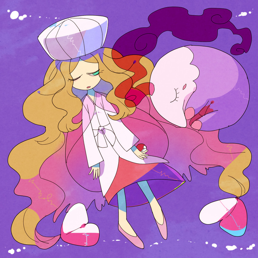caitlin and musharna (pokemon and 1 more) drawn by furukawa_(yomawari)