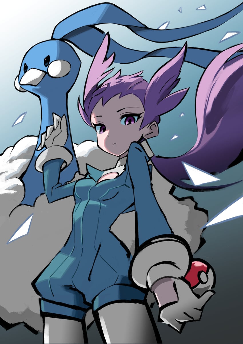 altaria and winona (pokemon and 1 more) drawn by shakeeeeeeeee