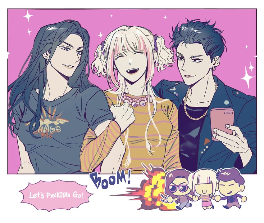 x-23, laura kinney, negasonic teenage warhead, and yukio (marvel and 4 more) drawn by gugusam0