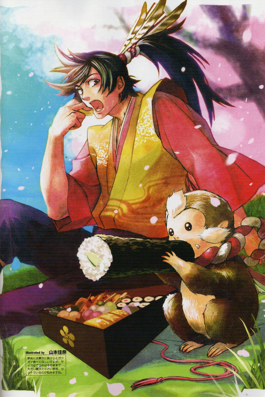 maeda keiji and yumekichi (sengoku basara) drawn by yamamoto_kana