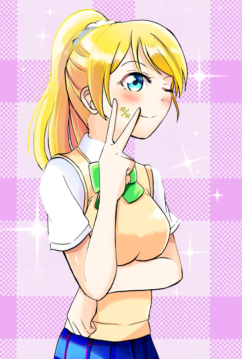ayase eli (love live! and 1 more) drawn by ryopa
