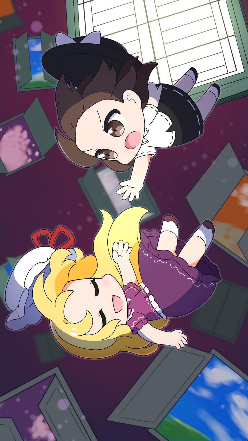usami renko and maribel hearn (touhou and 1 more) drawn by rizleting