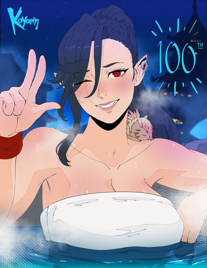 warrior of light and hilda ware (final fantasy and 1 more) drawn by koyorin