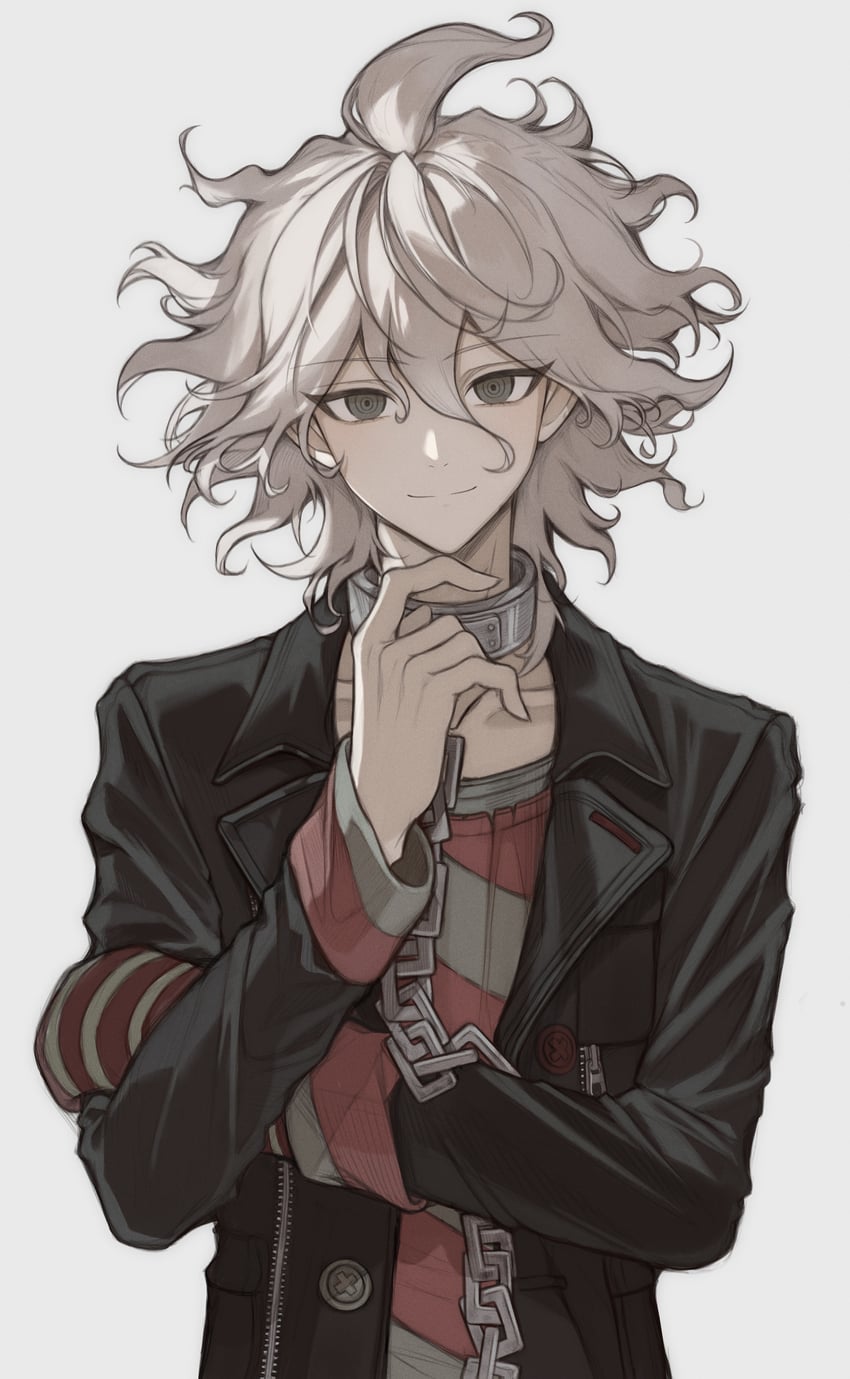 komaeda nagito and servant (danganronpa and 1 more) drawn by hamu_(ishamu)
