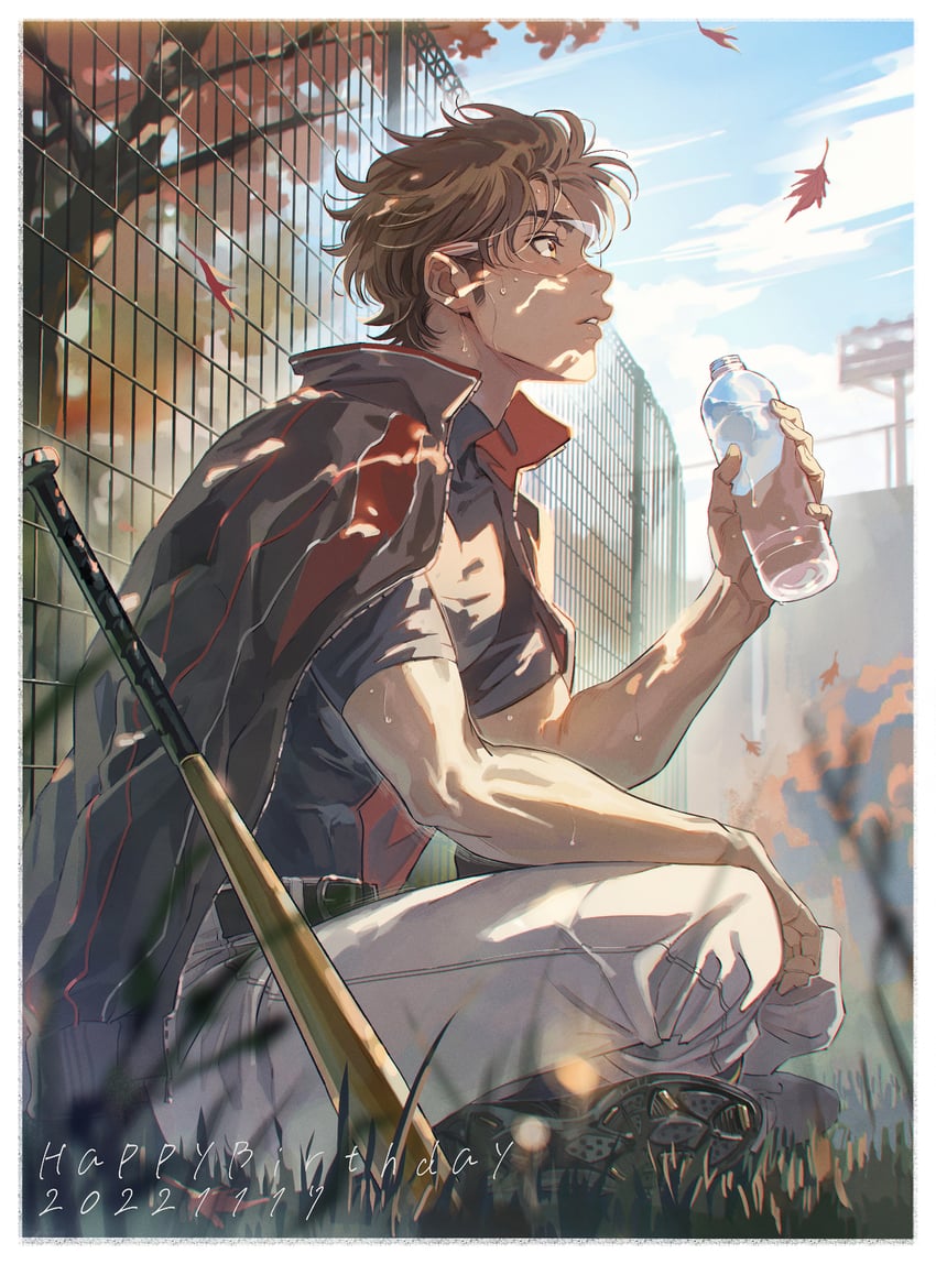 miyuki kazuya (ace of diamond) drawn by sato_(sato_1_11)