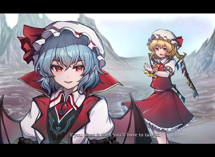 remilia scarlet and flandre scarlet (touhou and 3 more) drawn by shishui_guima