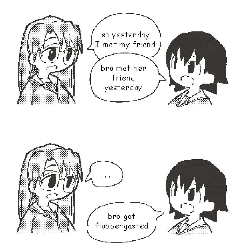 takino tomo and mizuhara koyomi (azumanga daioh) drawn by denkirk