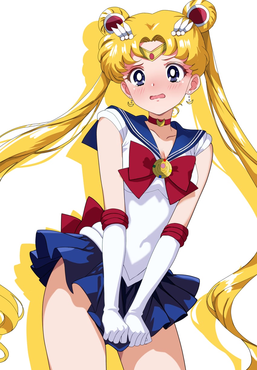 tsukino usagi and sailor moon (bishoujo senshi sailor moon) drawn by tetsuado
