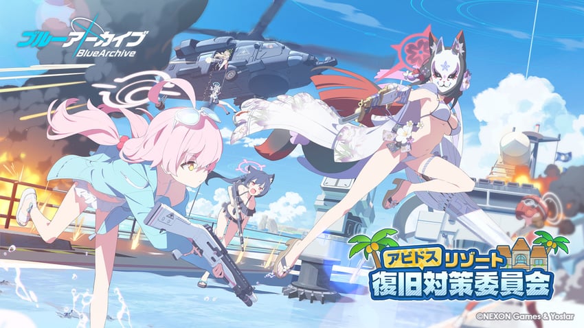 shiroko, hoshino, nonomi, serika, wakamo, and 2 more (blue archive) drawn by mimitoke