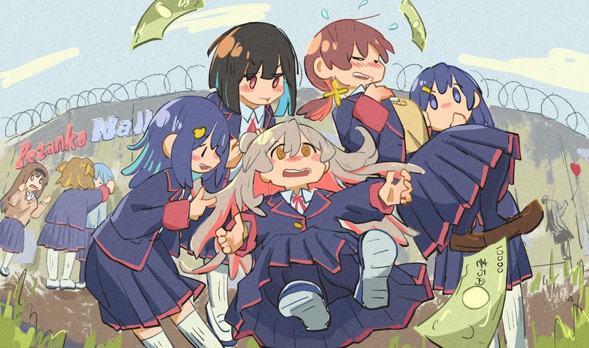 oyama mahiro, hozuki momiji, oka asahi, murosaki miyo, tenkawa nayuta, and 3 more (onii-chan wa oshimai!) drawn by enosawari