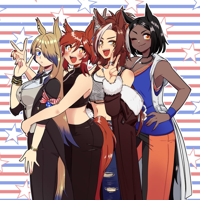 obey your master, thief crow, and michelle my baby (umamusume and 1 more) drawn by tira_(tira_e)